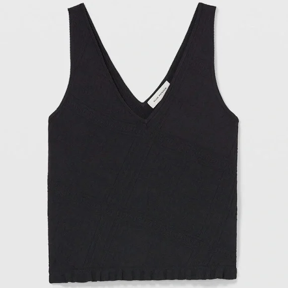 Ruffle Hem Tank - Brand New - NEVER WORN - Black - Picture 5 of 10